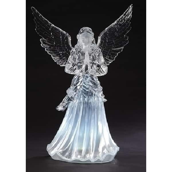 24" Icy Crystal LED Praying Angel Christmas Figure Bed Bath & Beyond